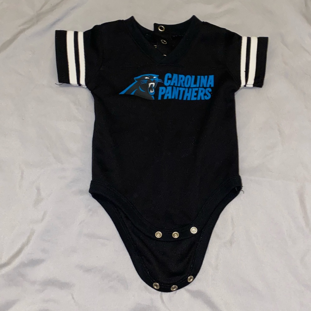 0/3 months Carolina Panthers onesie